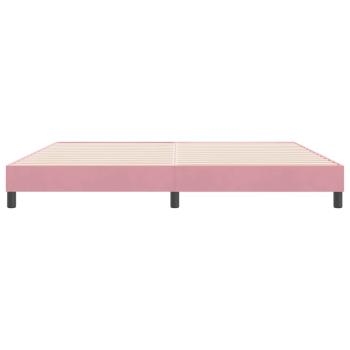 Bettgestell ohne Matratze Rosa 180x210 cm Samt