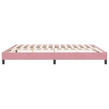 Bettgestell ohne Matratze Rosa 180x210 cm Samt