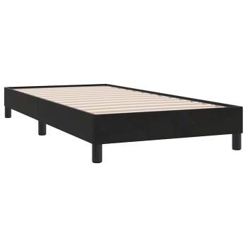 Bettgestell ohne Matratze Schwarz 100x220 cm Samt