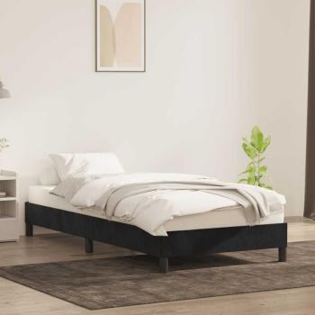 Bettgestell ohne Matratze Schwarz 100x220 cm Samt