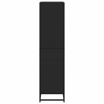 Bücherregal Schwarz 60x35x139 cm Holzwerkstoff