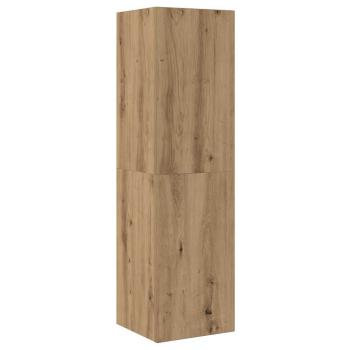 7-tlg. TV-Schrank-Set Wandmontage Artisan-Eiche Holzwerkstoff