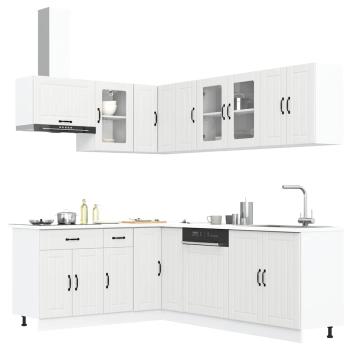 ARDEBO.de - 11-tlg. Küchenschrank-Set Lucca Weiß Holzwerkstoff