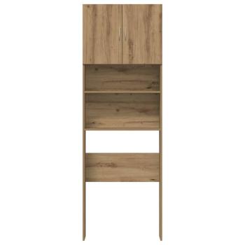 Waschmaschinenschrank Artisan-Eiche 64x24x190 cm Holzwerkstoff