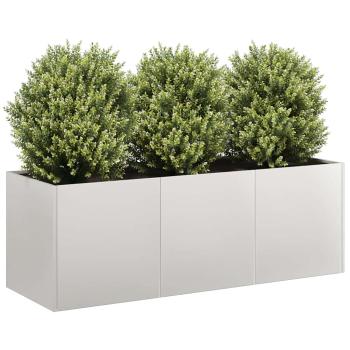 ARDEBO.de - Pflanzkübel 120x40x40 cm Edelstahl