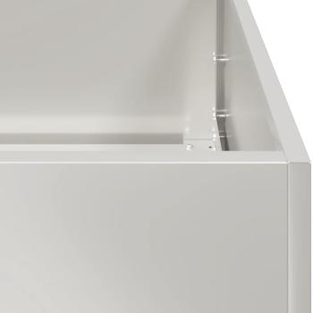 Pflanzkübel 120x40x40 cm Edelstahl