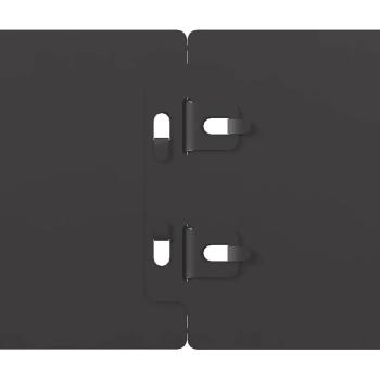 Rasenkanten 50 Stk. Schwarz 10x103 cm Kaltgewalzter Stahl