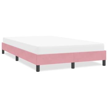 ARDEBO.de - Bettgestell ohne Matratze Rosa 120x220 cm Samt