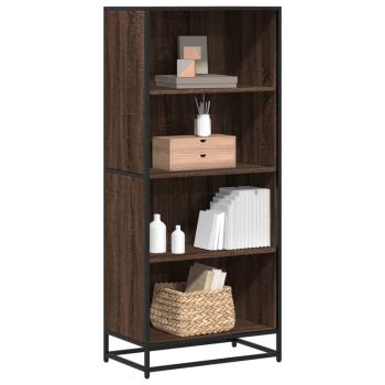 ARDEBO.de - Bücherregal Braun Eichen-Optik 60x35x139 cm Holzwerkstoff