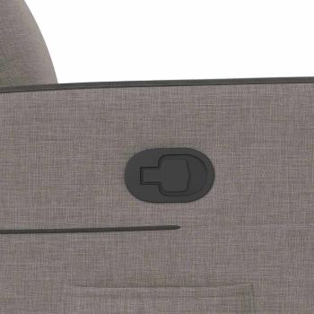 Relaxsessel mit Aufstehhilfe Taupe Stoff