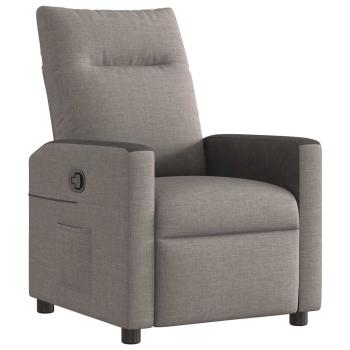 ARDEBO.de - Relaxsessel Taupe Stoff