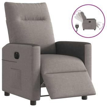 ARDEBO.de - Relaxsessel Elektrisch Taupe Stoff