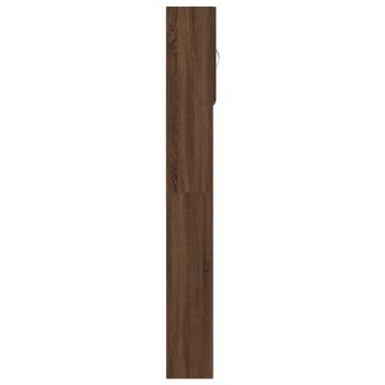Waschmaschinenschrank Braun Eichen-Optik 64x24x190 cm