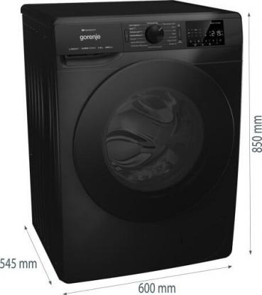 Gorenje WPNEI94A1DTSB 9 kg Frontlader Waschmaschine, 60 cm breit, 1400 U/Min, AquaStop, StableTech, WLAN, 15 Programme, Kindersicherung, schwarz