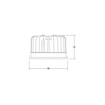 Brumberg DISC LED-Einsatz, MR16, 6 W, mit Linsenoptik, 350 mA (12920603)
