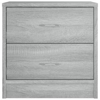 Nachttische 2 Stk. Grau Sonoma 40x30x40 cm Holzwerkstoff