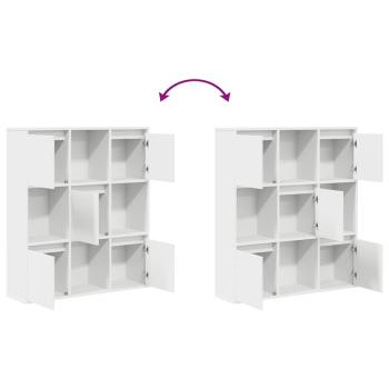 Bücherregal Weiß 89x24x101,5 cm Holzwerkstoff