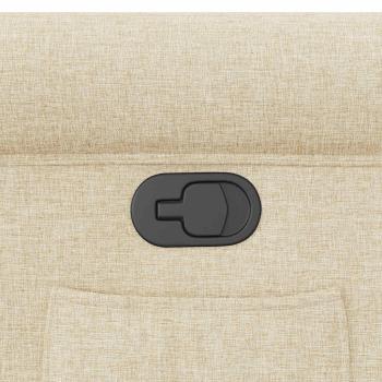 Relaxsessel Creme Stoff