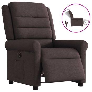 ARDEBO.de - Relaxsessel Elektrisch Dunkelbraun Stoff