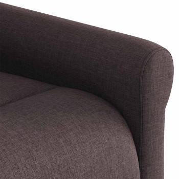 Relaxsessel Elektrisch Dunkelbraun Stoff
