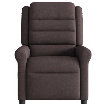Relaxsessel Elektrisch Dunkelbraun Stoff
