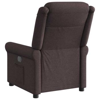 Relaxsessel Elektrisch Dunkelbraun Stoff