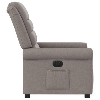 Relaxsessel Elektrisch Taupe Stoff