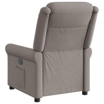 Relaxsessel Elektrisch Taupe Stoff