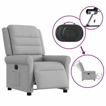 Relaxsessel Elektrisch Wolkengrau Stoff