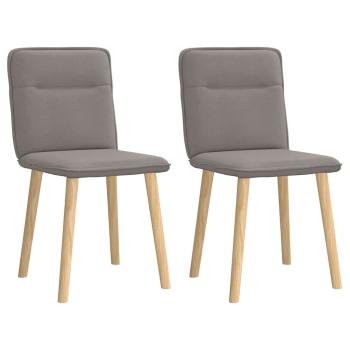 ARDEBO.de - Esszimmerstühle 2 Stk. Taupe Stoff