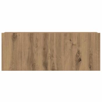 4-tlg. TV-Schrank-Set Wandmontage Artisan-Eiche Holzwerkstoff