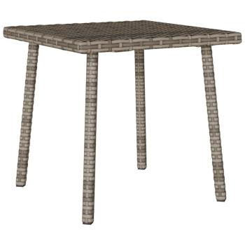 Garten-Couchtisch Rechteckig Grau 40x40x37 cm Poly Rattan