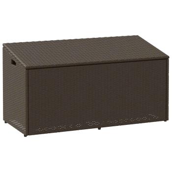 ARDEBO.de - Garten-Auflagenbox Braun 110x50x58 cm Poly Rattan