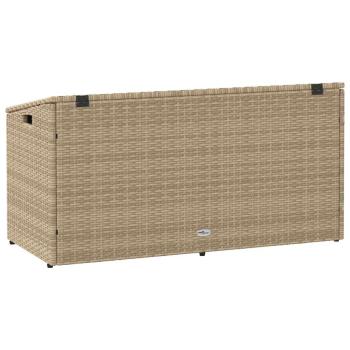 Garten-Aufbewahrungsbox Beige 110 x 50 x 58 cm Poly Rattan