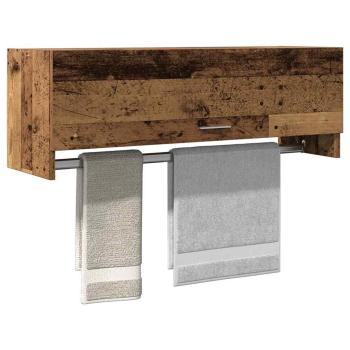 ARDEBO.de - Kleiderschrank Altholz-Optik 100x32,5x35 cm Holzwerkstoff