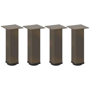 Couchtischbeine 4 Stk. Naturstahl 30-32 cm Stahl