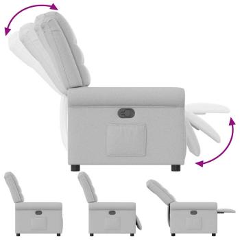 Relaxsessel Wolkengrau Stoff