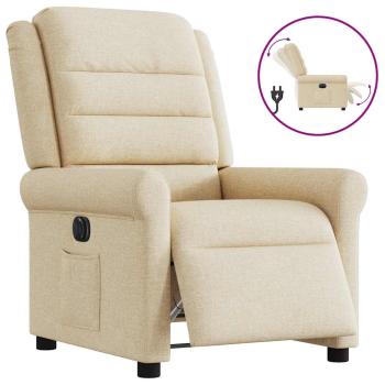 ARDEBO.de - Relaxsessel Elektrisch Creme Stoff