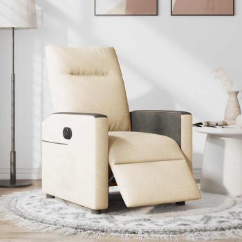 Relaxsessel Elektrisch Creme Stoff