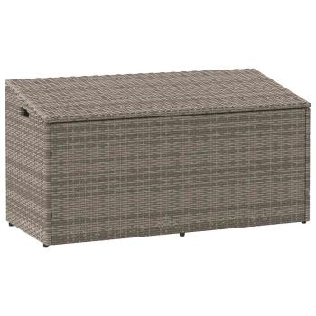 ARDEBO.de - Garten-Auflagenbox Grau 110x50x58 cm Poly Rattan