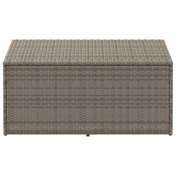 Garten-Auflagenbox Grau 110x50x58 cm Poly Rattan