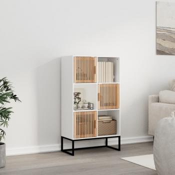 ARDEBO.de - Highboard Weiß 70x35x125 cm Holzwerkstoff
