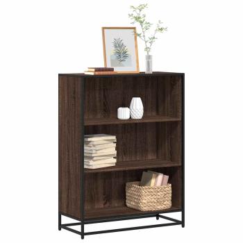 ARDEBO.de - Bücherschrank Braun Eichen-Optik 80,5x35x107,5 cm Holzwerkstoff