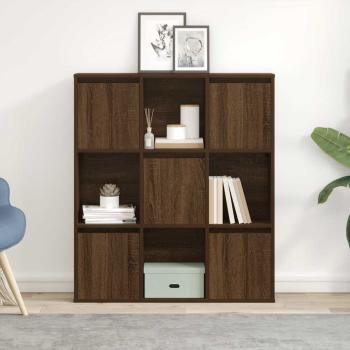 Bücherregal Braun Eichen-Optik 89x24x101,5 cm Holzwerkstoff