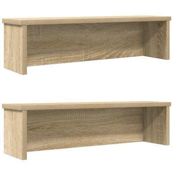 ARDEBO.de - Küchenregale Stapelbar 2 Stk. Sonoma-Eiche 50x15x16 cm
