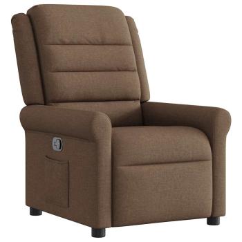 Relaxsessel Braun Stoff