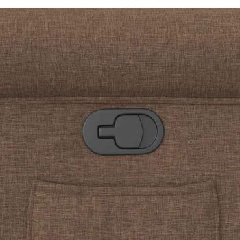 Relaxsessel Braun Stoff