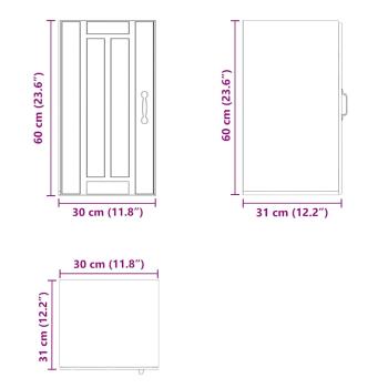 Küchen-Hängeschrank Lucca Betongrau Holzwerkstoff