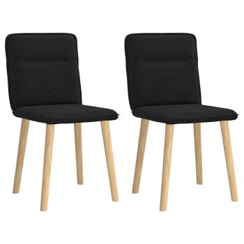 ARDEBO.de - Esszimmerstühle 2 Stk. Schwarz Stoff
