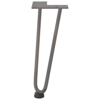 Haarnadelbeine 4 Stk. Naturstahl 30 cm Massivstahl
